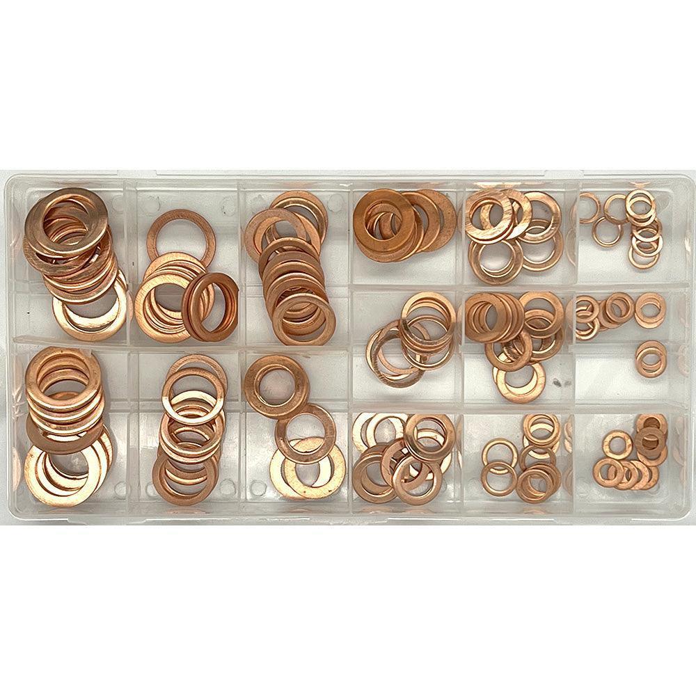 Metric Copper Washer Pack 150 Pieces