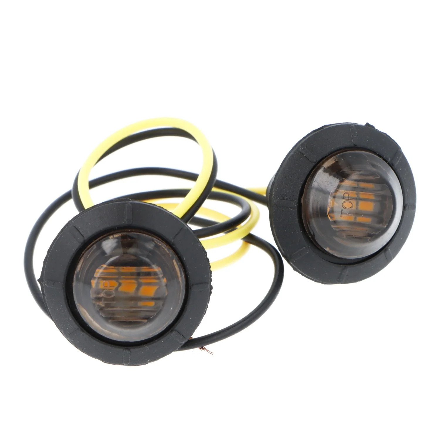 Micro 27mm Round Push in LED Side Repeaters PAIR - Image 3