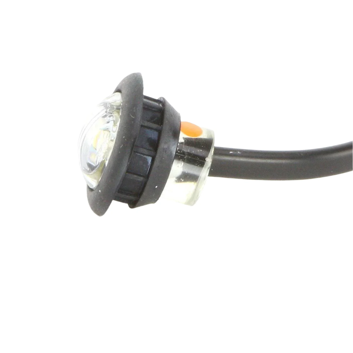 Micro 28mm LED Side Repeaters Clear Lens Amber Light PAIR - Image 3