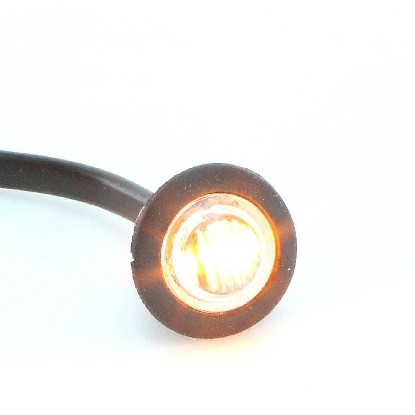 Micro 28mm LED Side Repeaters Clear Lens Amber Light PAIR - Image 5