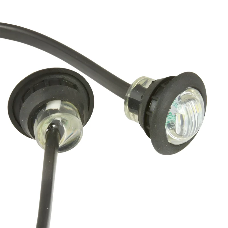 Micro 28mm White Front Marker / Side Light Pair