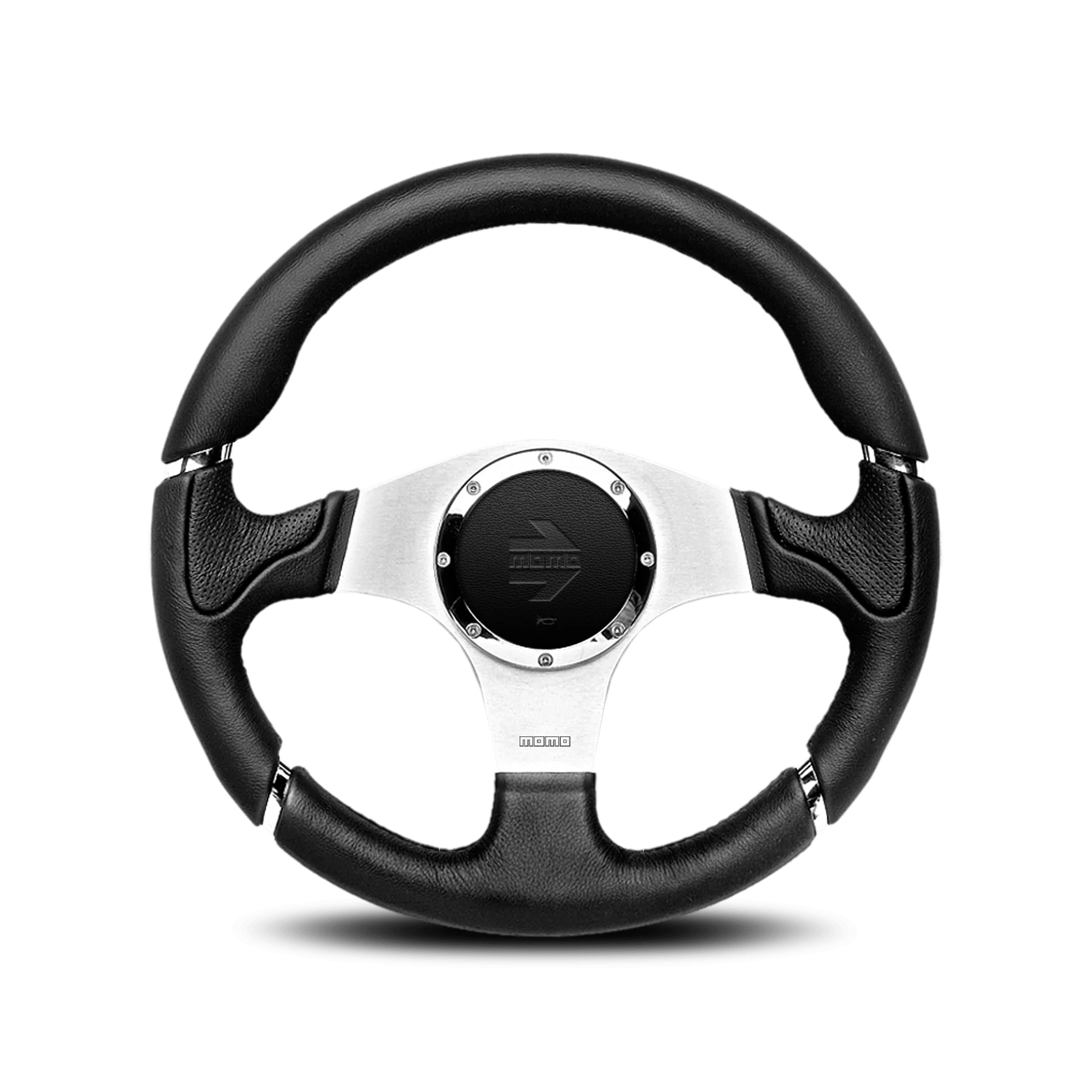 MOMO Millenium Leather Steering Wheel - 350mm - Black