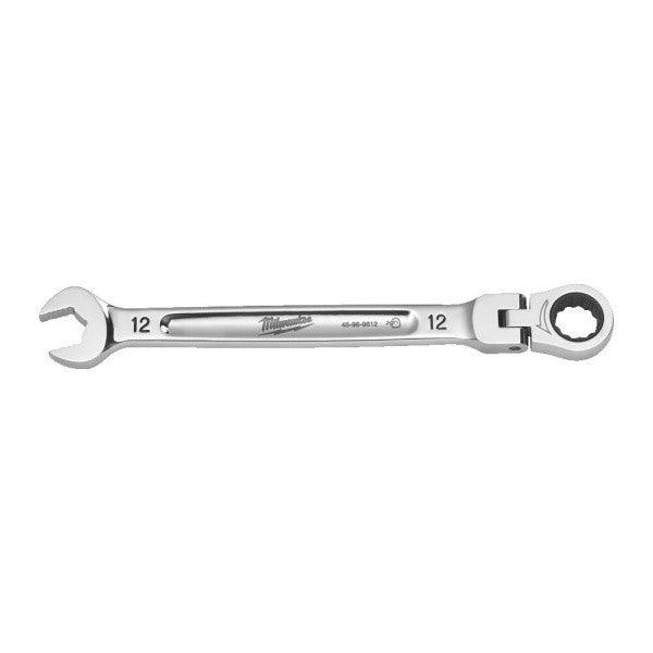 Milwaukee 12mm MAX BITE Flexible Head Ratcheting Combination Spanner