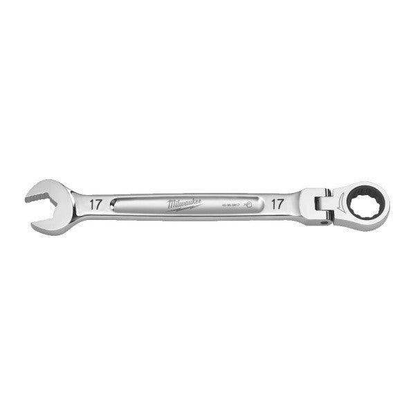 Milwaukee 17mm Max Bite Flexible Head Ratcheting Combination Spanner