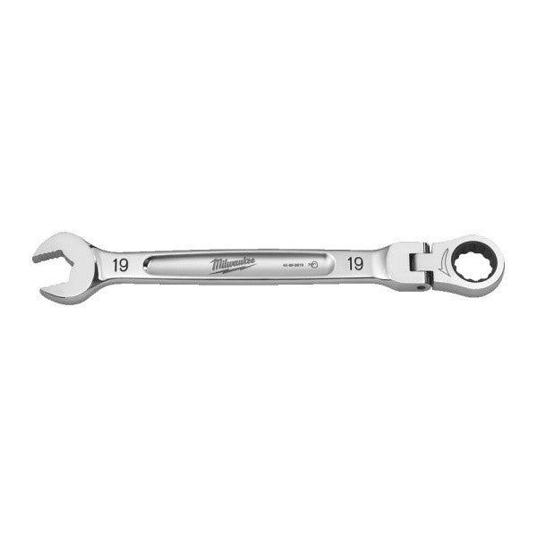 Milwaukee 19mm MAX BITE™ Flexible Head Ratcheting Combination Spanner