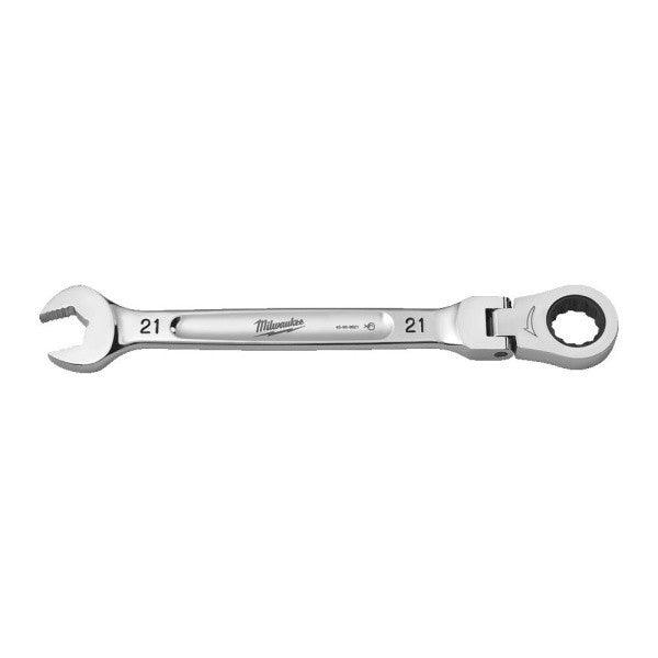 Milwaukee 21mm MAX BITE Flexible Head Ratcheting Combination Spanner