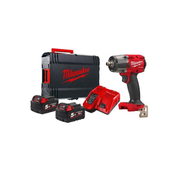 Milwaukee M18 FUEL 1/2" Mid-Torque Impact Wrench with Friction Ring, Battery & Charger