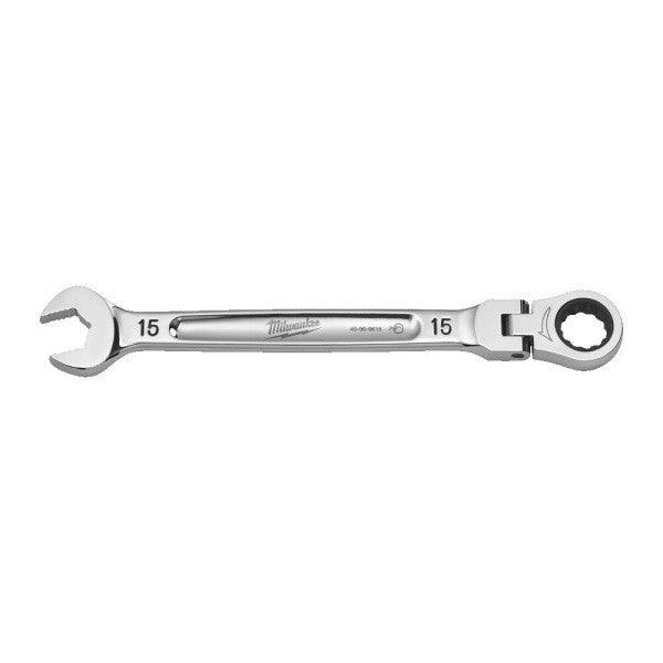 Milwaukee MAX BITE Flexible Head Ratcheting Combination Spanner - Choose Size - Image 10