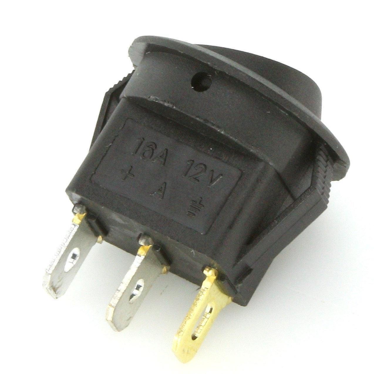 Mini Rocker Switch Illuminated Amber - Image 3