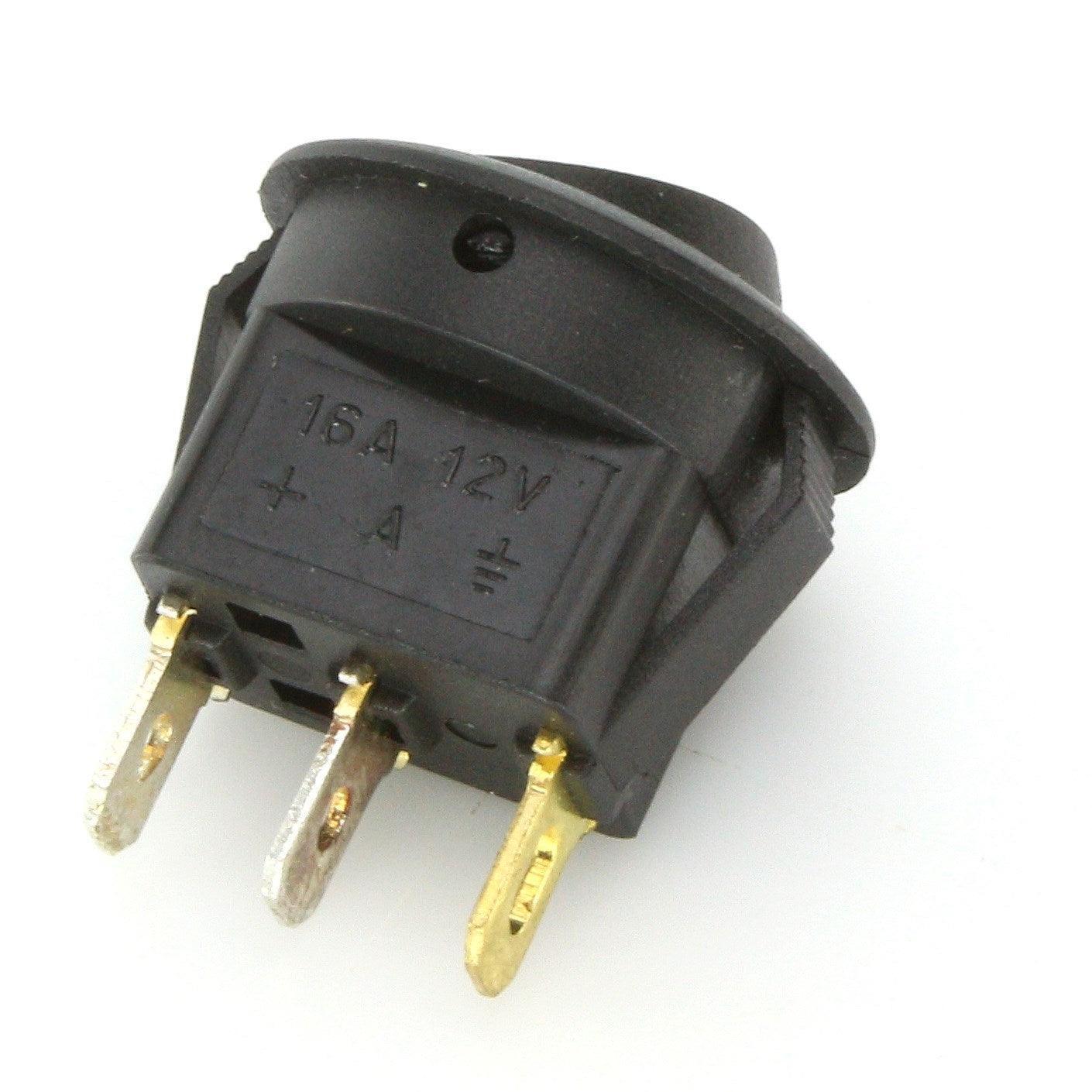 Mini Rocker Switch Illuminated Blue - Image 3