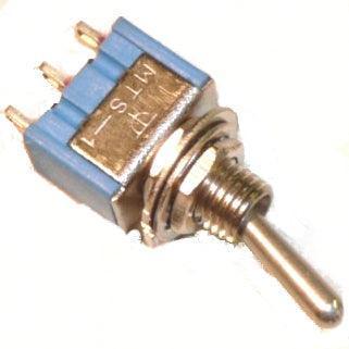 Miniature Chrome Toggle On-Off-On - Image 2