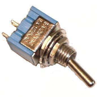 Miniature Chrome Toggle Switch On-Off - Image 2