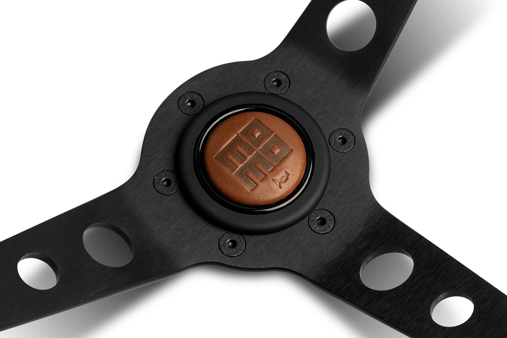 MOMO MOD.07 Heritage 350mm Mahogany Wood Steering Wheel - Image 5