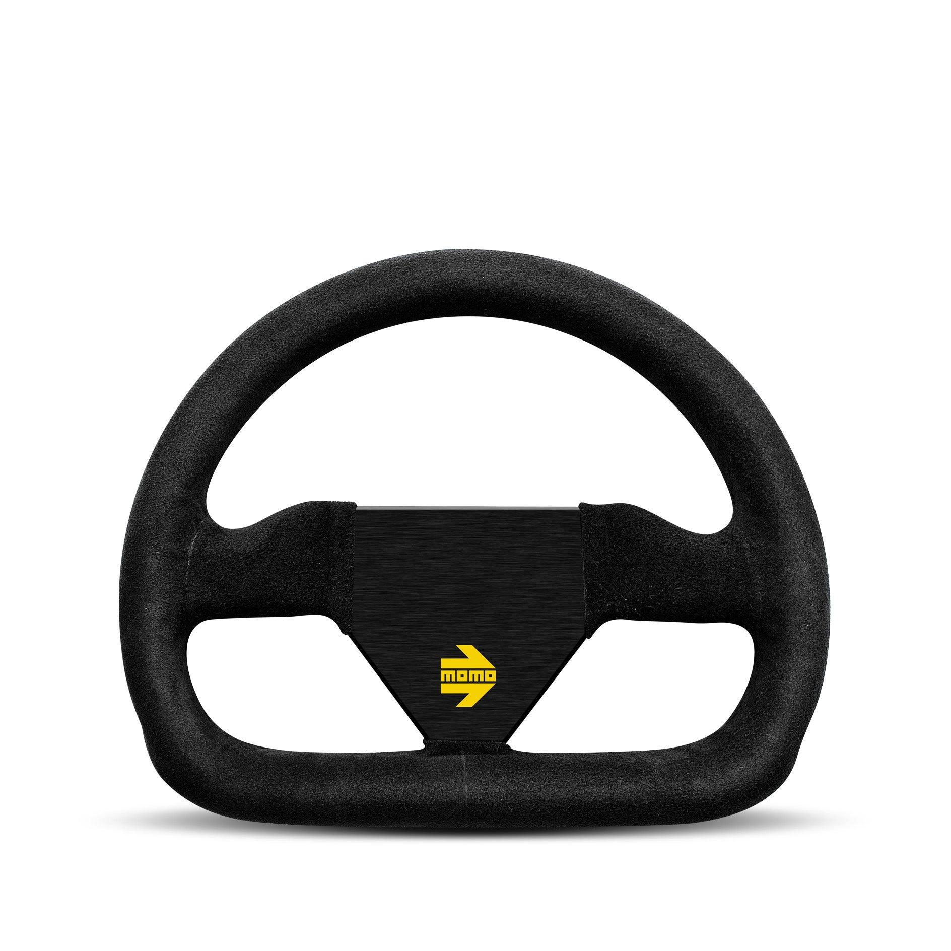 MOMO MOD.12 Racing Steering Wheel - 260mm, Black Suede