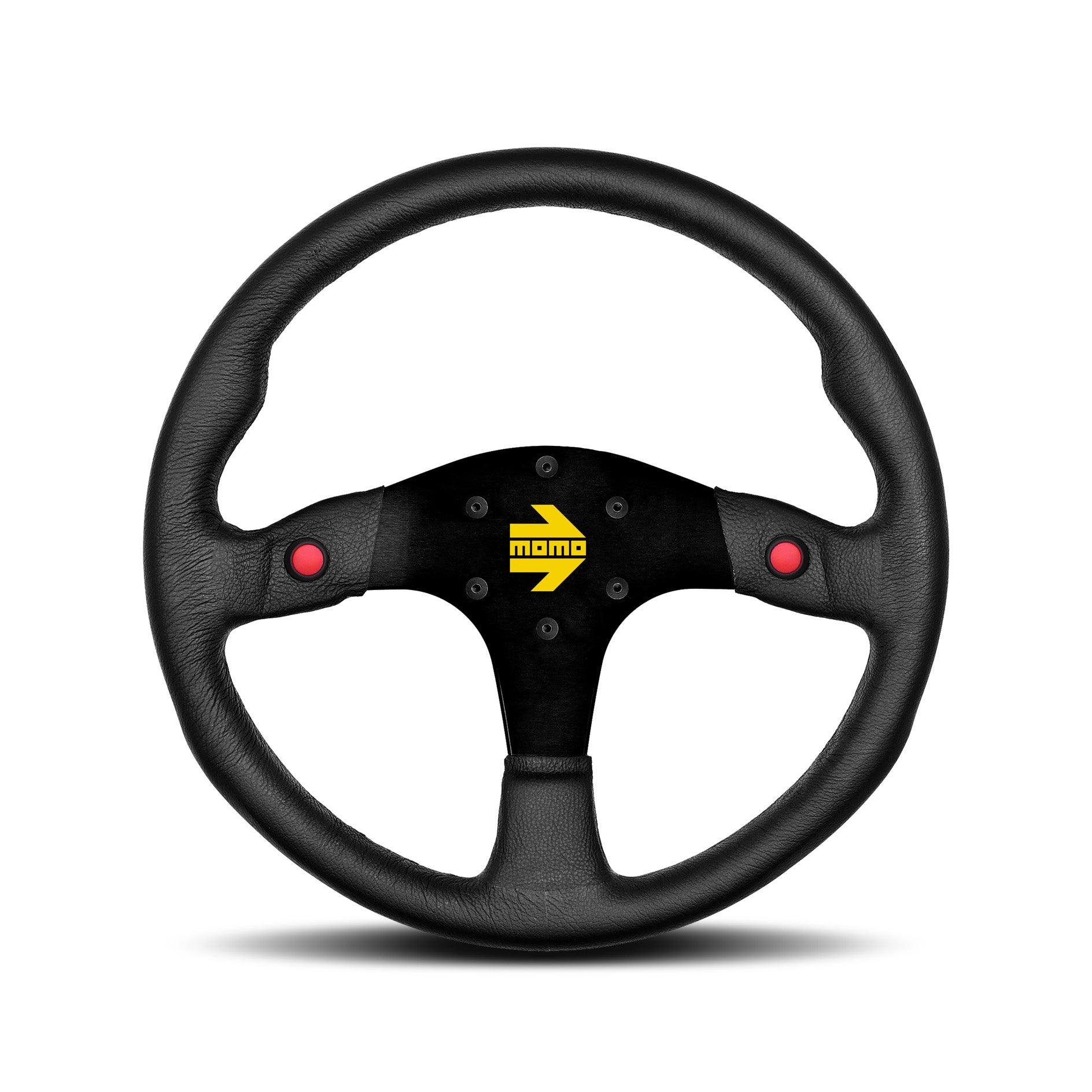 MOMO MOD.80 350mm Leather Racing Steering Wheel