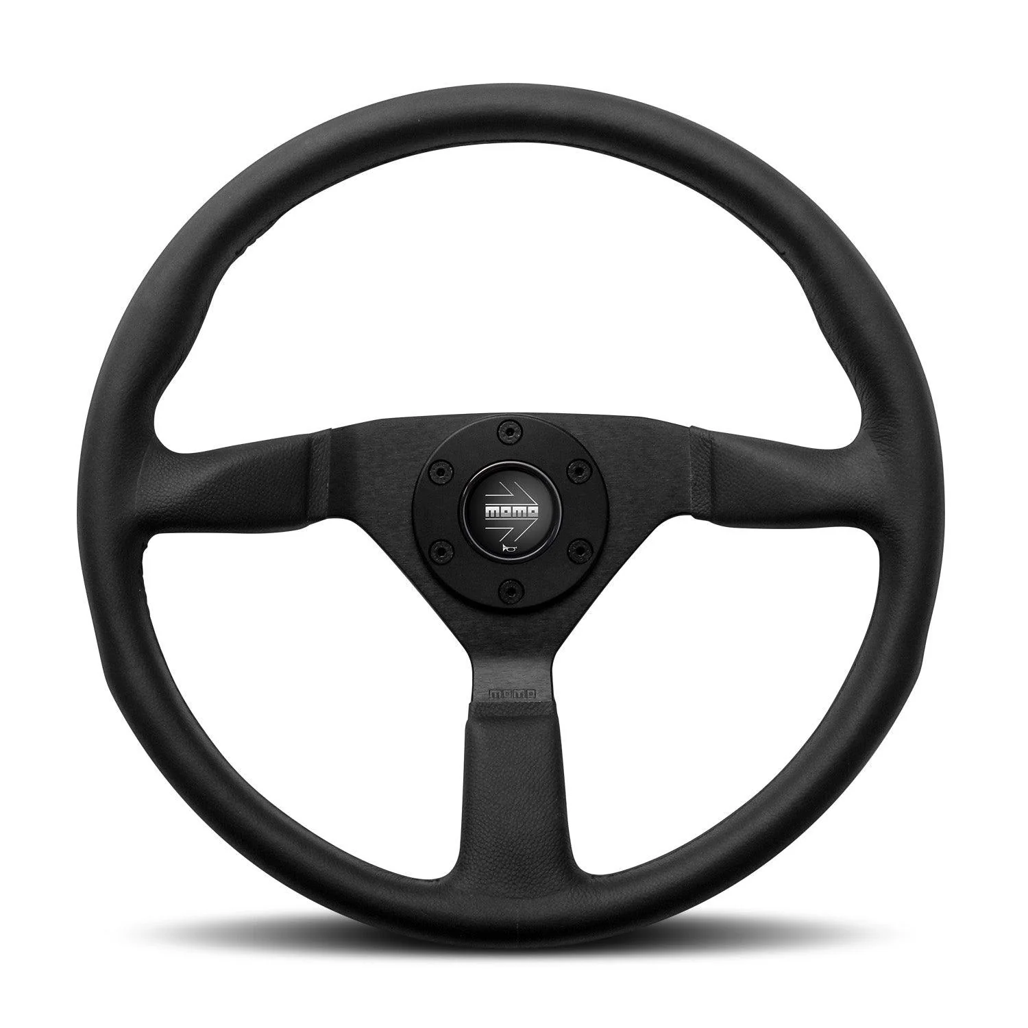 MOMO Montecarlo 380mm Leather Steering Wheel - Black
