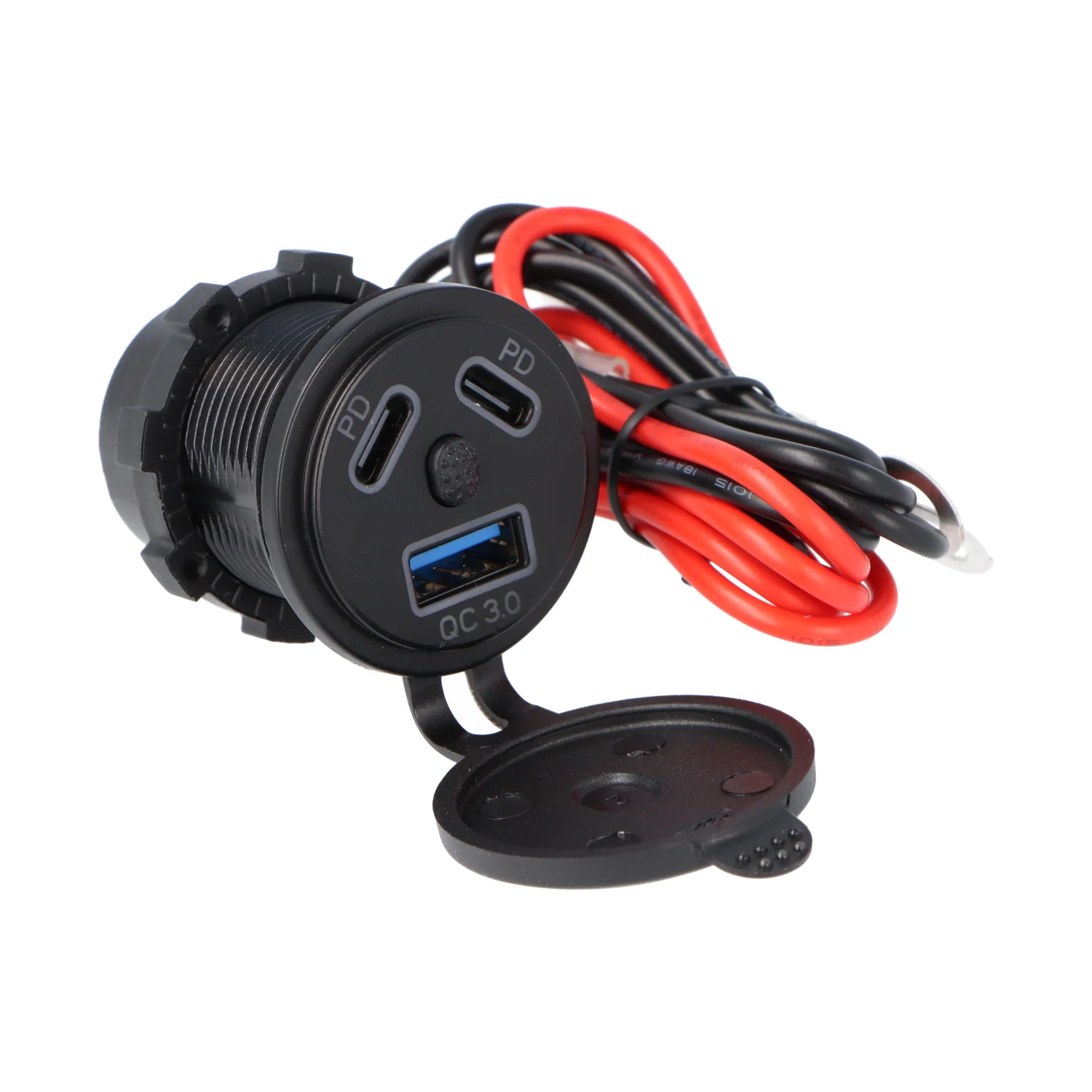 Multi USB-Illuminated Power Outlet Socket 2 x USB-C and 1 x USB-A - Image 10