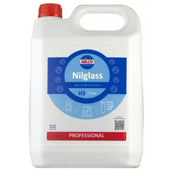Nilglass Glass & Mirror Cleaner 5L | Professional Commercial Strength