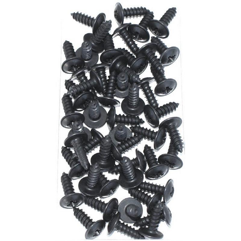 No.8 x 1/2" 4.1 mm Dia Black Self Tappers 50 Pack