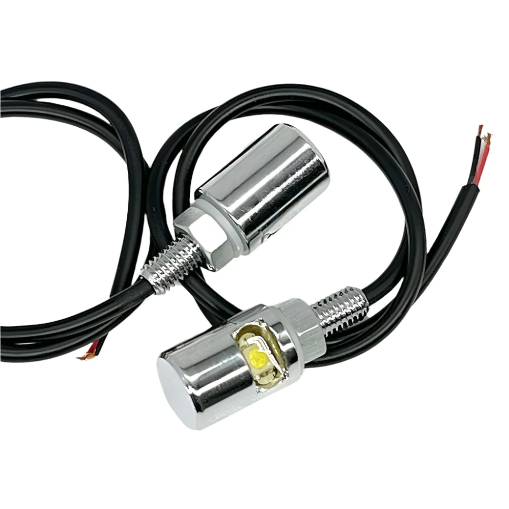 Chrome LED Number Plate Bolt Lights - Image 2