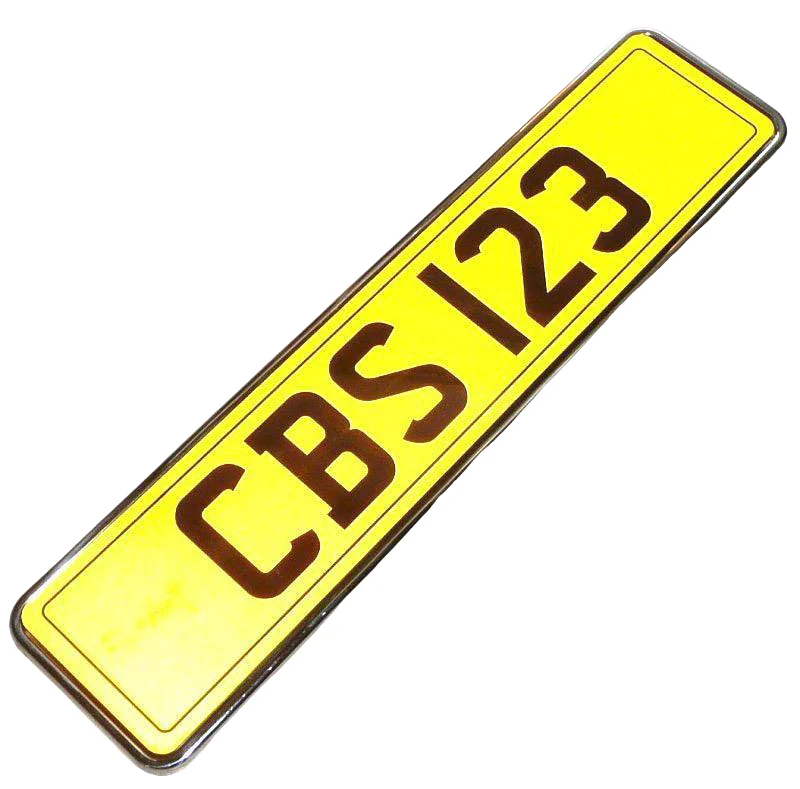 Number Plate Surround Pressed Stainless Steel - Image 2