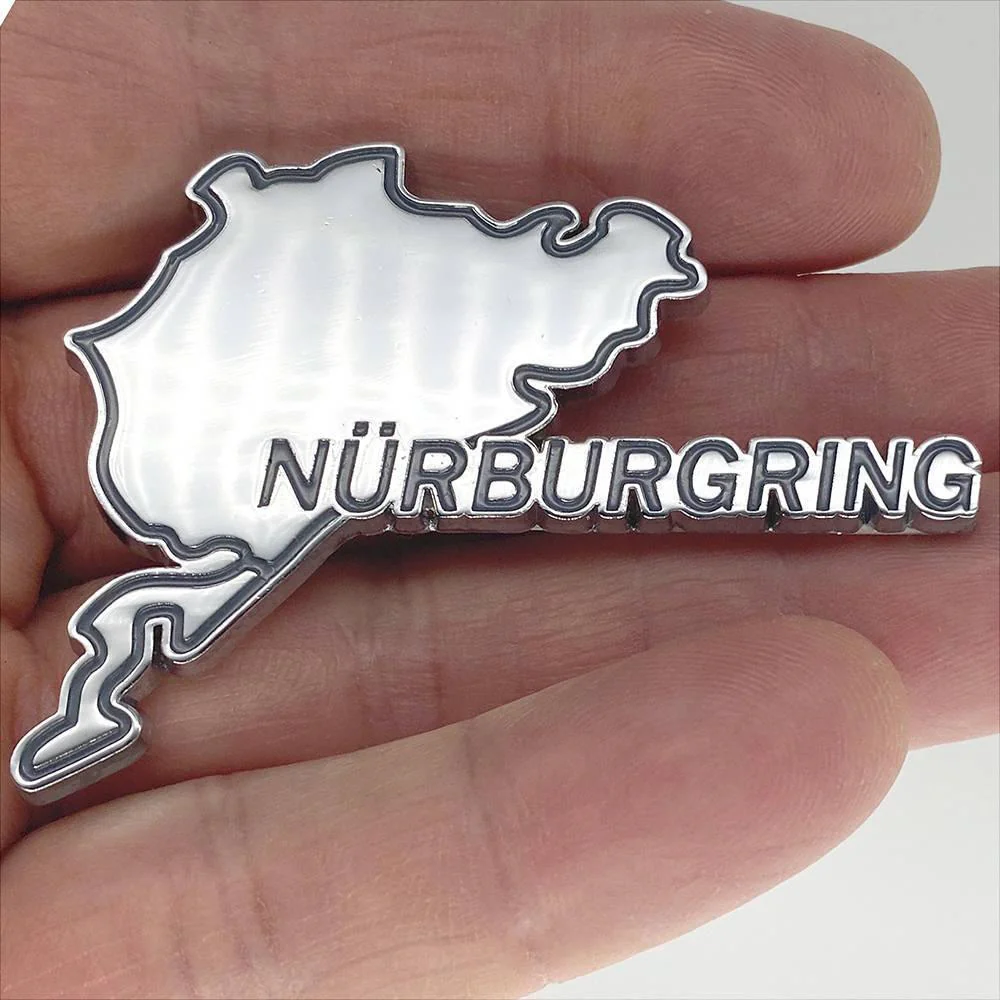 Nurburgring Self Adhesive Chrome and Enamel Badge - Image 2