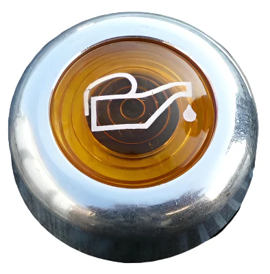 Oil Warning Light Large Aluminium Bezel