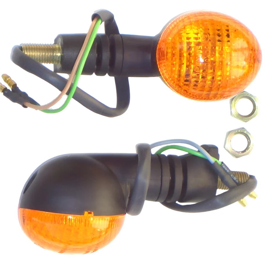 Oval Amber Stalk Indicators 95mm