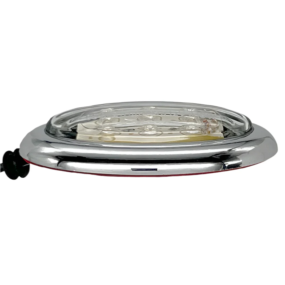 Oval LED Side Repeaters With Chrome Surround 67mm - Image 3