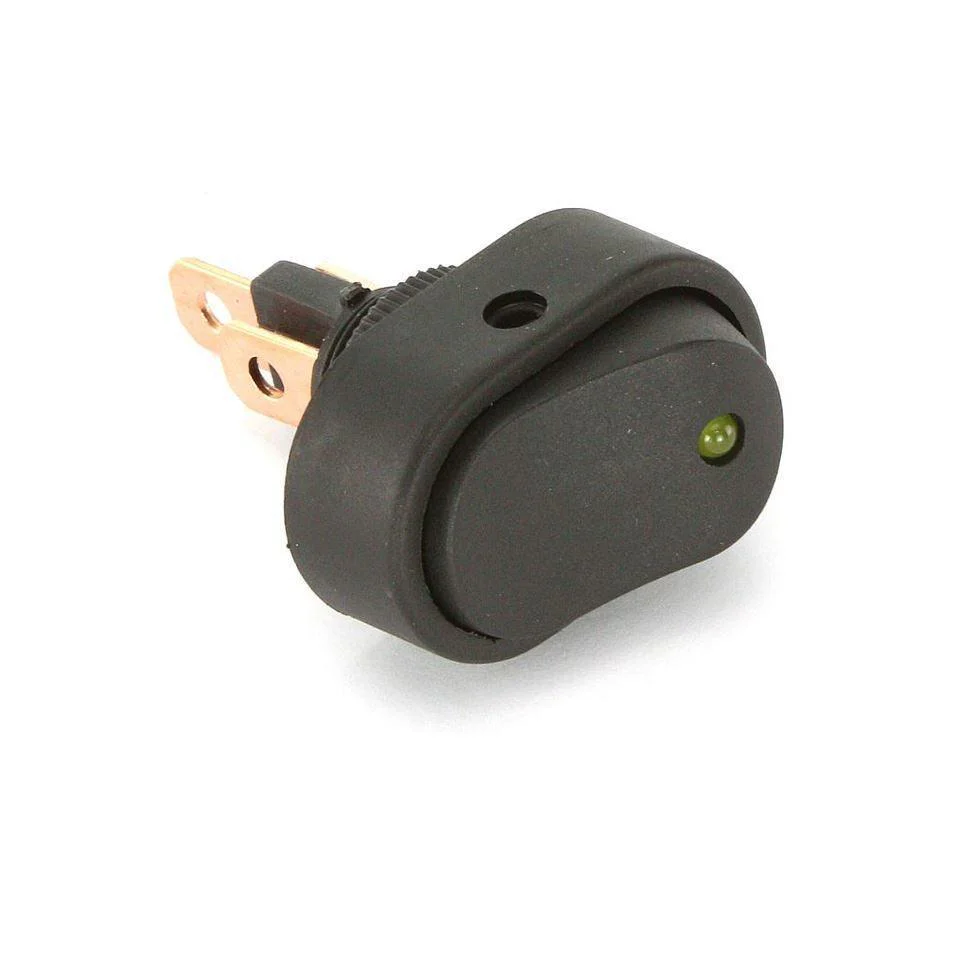 Oval Rocker Switch Amber - Image 2