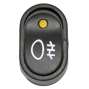 Oval Rocker Switch Illuminated Amber Rear Fog