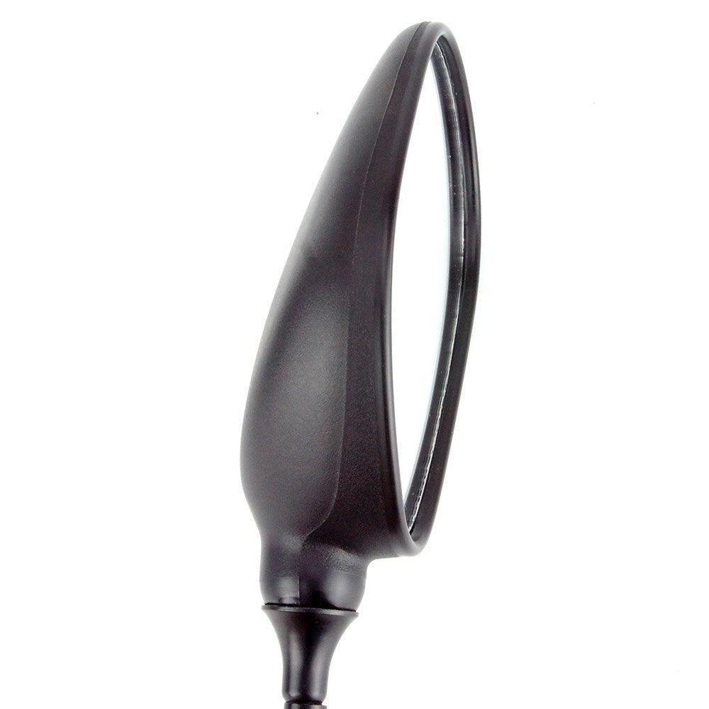 Black Moulded Oval Stalk Mirrors 136mm x 92mm - Image 2