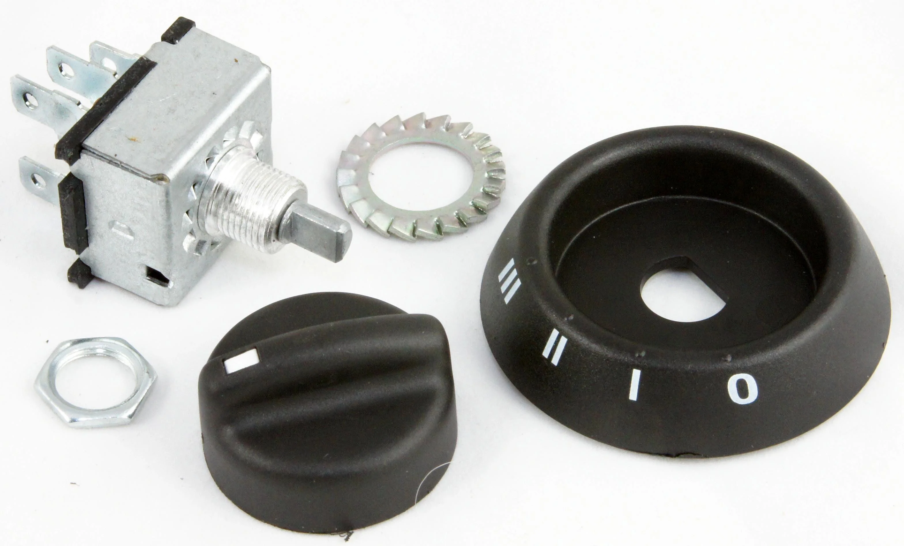 Plastic Knob and Bezel 3 Speed Rotary Heater Fan Switch - Image 2