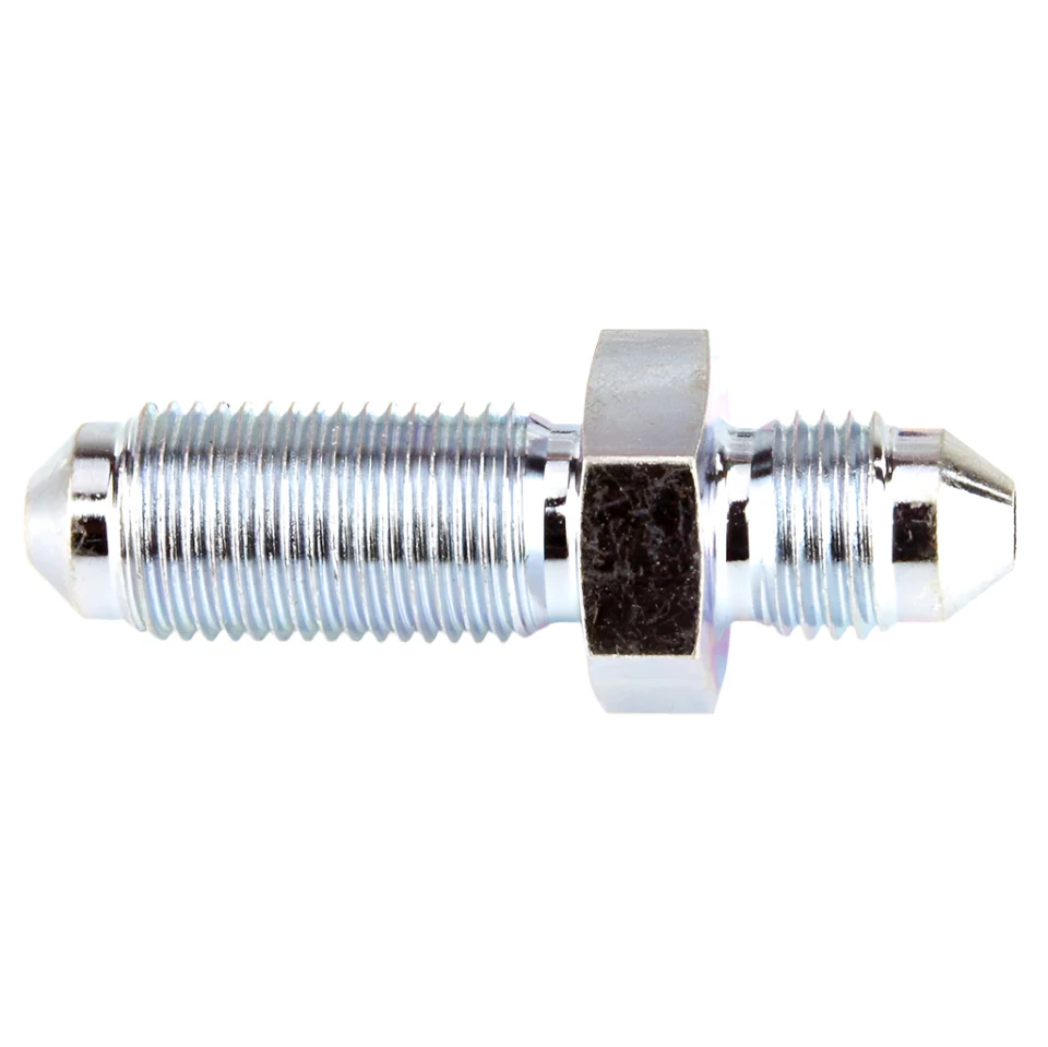 Plated Steel Bulkhead Union M10 x 1 (Long End) & 3/8" UNF (Short End)