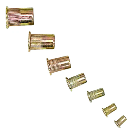 Plated Steel Flat Head Rivnut Pack 158 Piece - Image 3