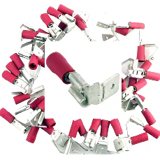 Pre Insulated Red Female/Male Piggy-back Spade. Pack of 50 - Image 2