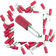 Pre Insulated Red Male Bullet. Pack of 50 - Image 2