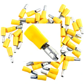 Pre Insulated Yellow Male Bullet. Pack of 50 - Image 2