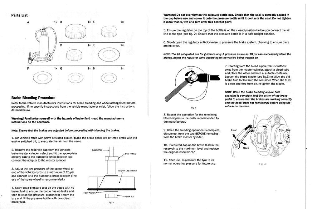 Pressurised Brake and Clutch Bleeder Kit - Image 3