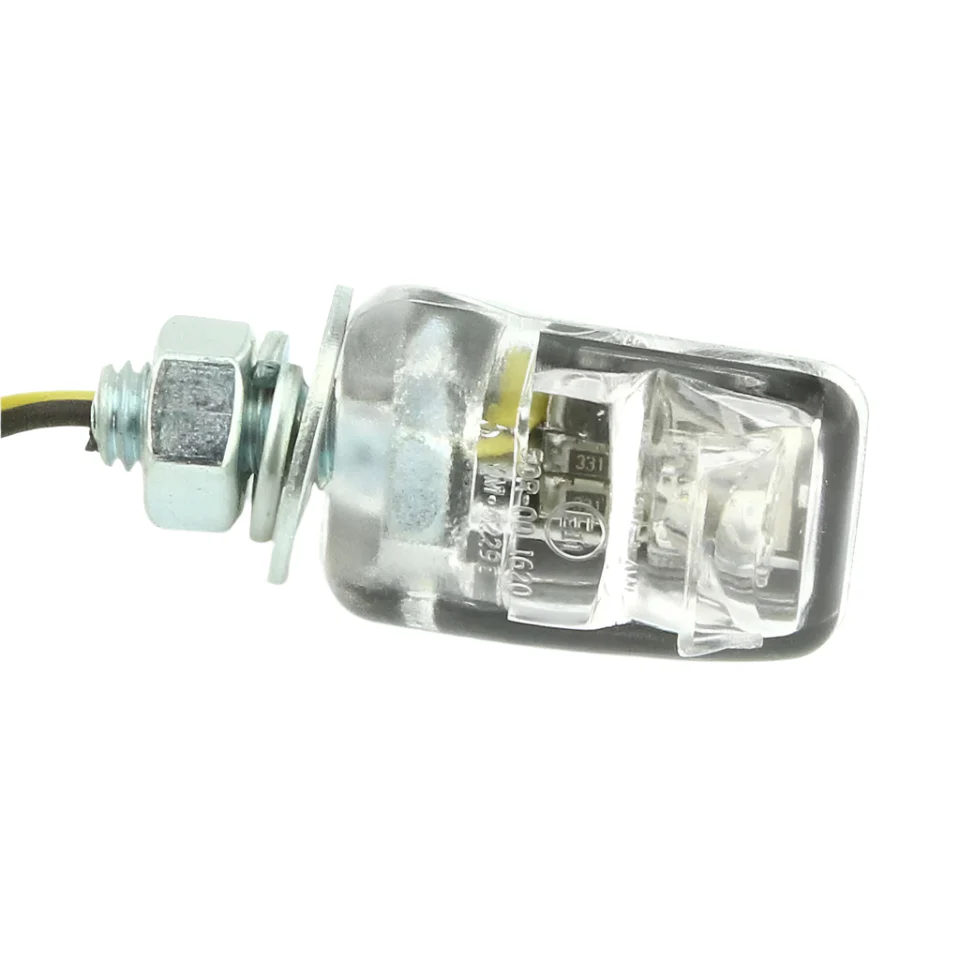 Prismatic LED Number Plate Lamp Chrome Case 29mm - Image 3