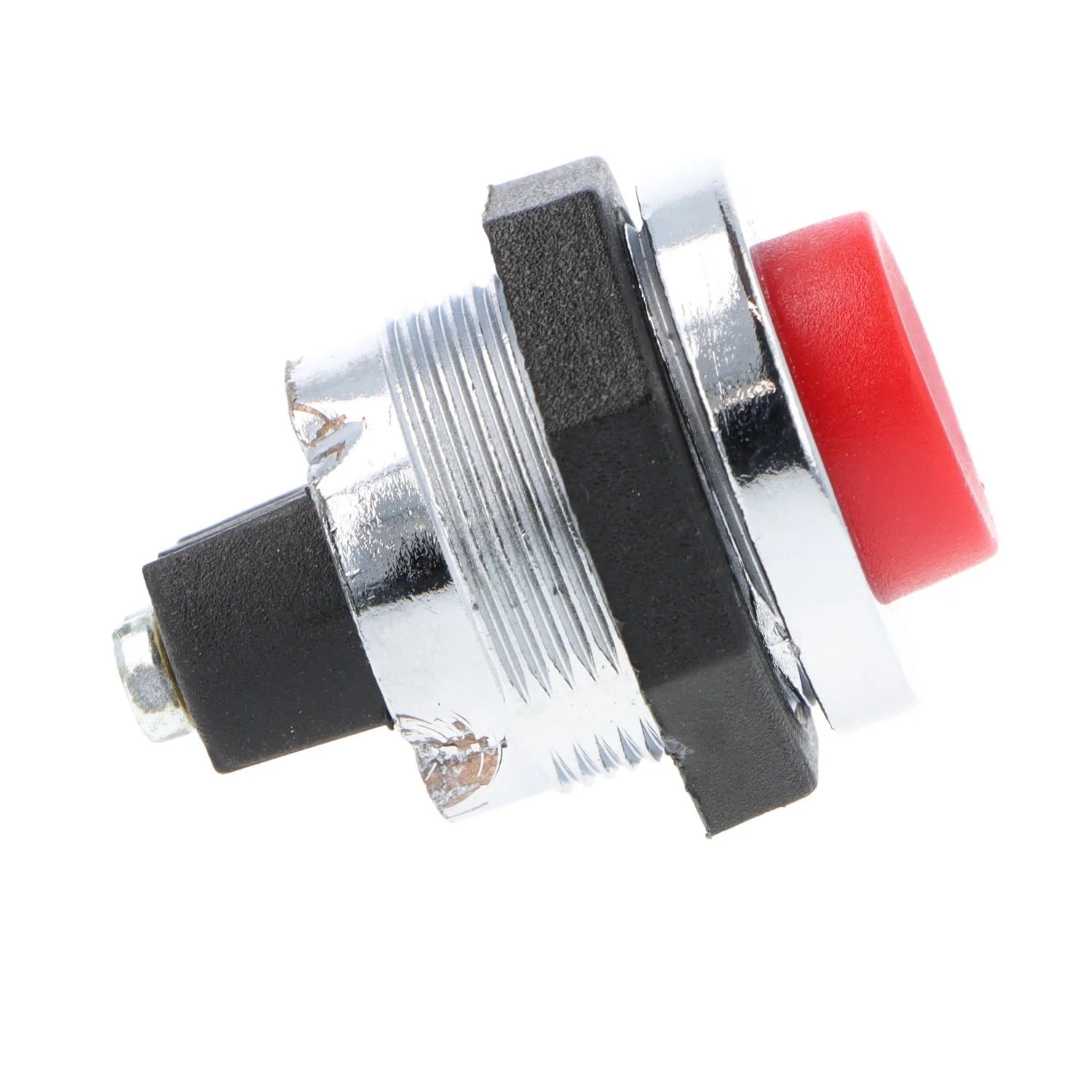 Push Button Red & Chrome - Image 3