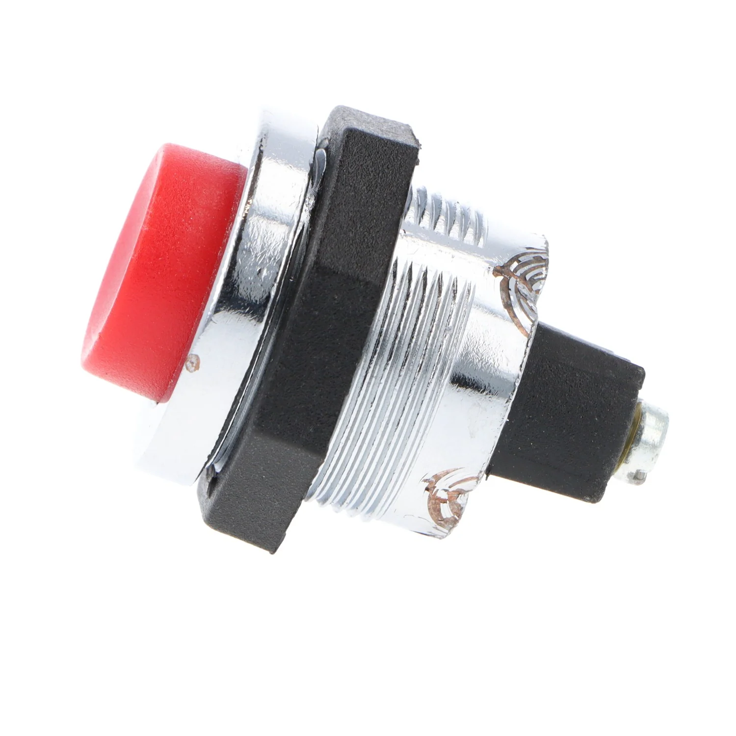 Push Button Red & Chrome - Image 4