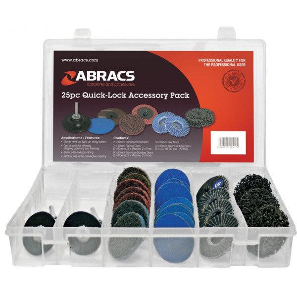 Quick-Lock 25pc Sanding & Polishing Set - 50mm