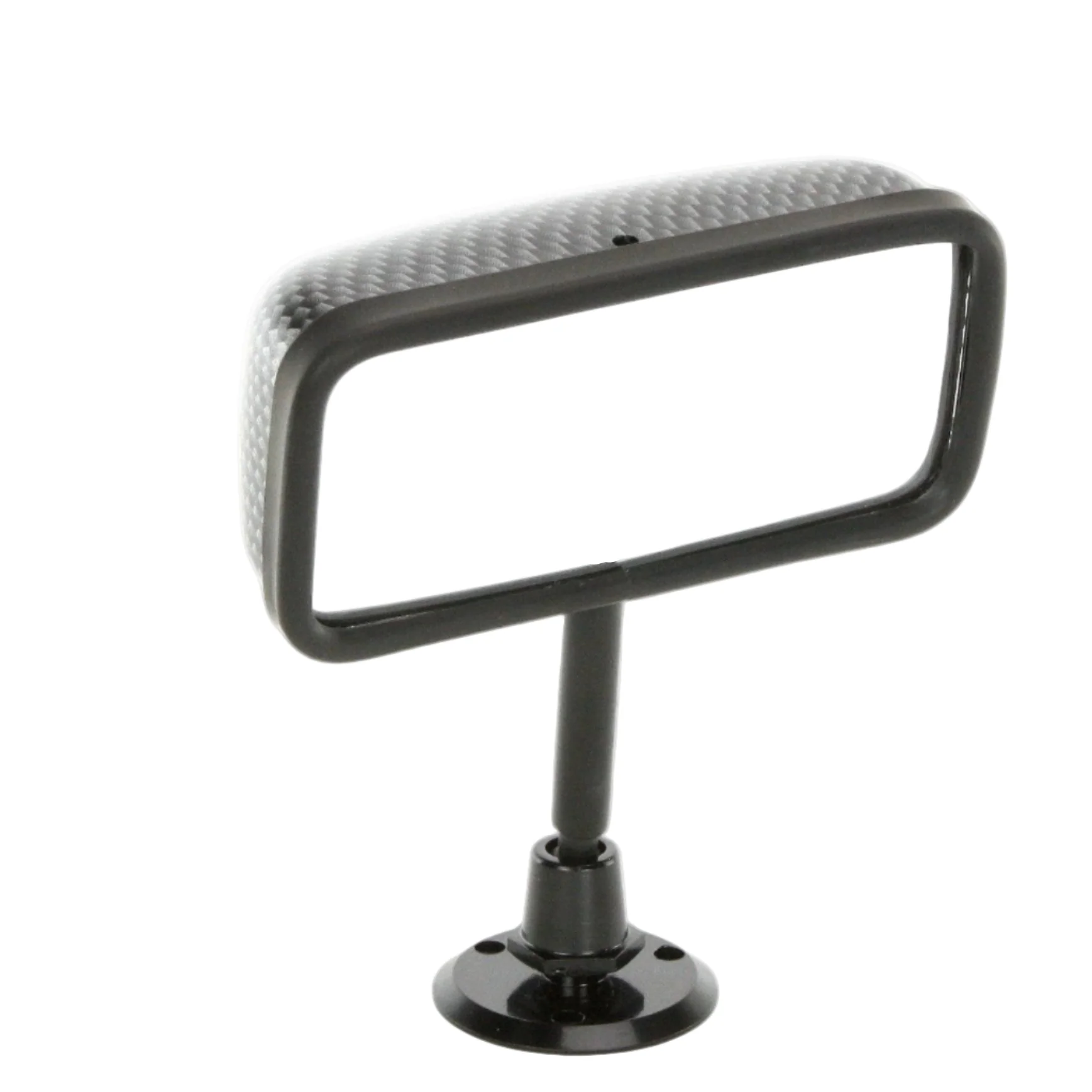 Race Style Interior Mirror Disc Mount Carbon Effect With IVA OK Rubber Trim 116mm - Image 3