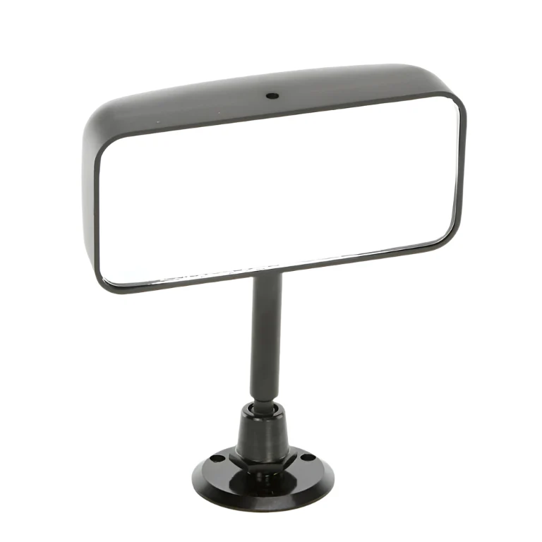 Race Style Interior Mirror Disc Mount Standard Satin Black 116mm - Image 2