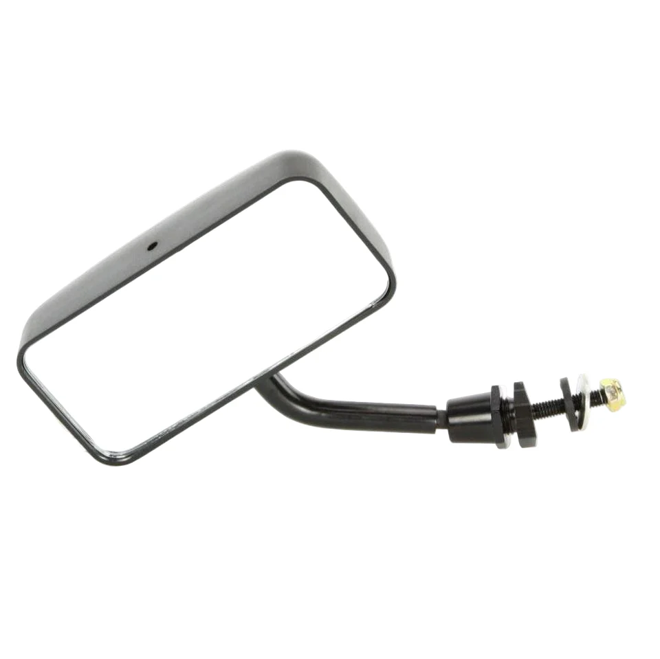 Race Style Side Mirror Satin Black 190mm - Image 3
