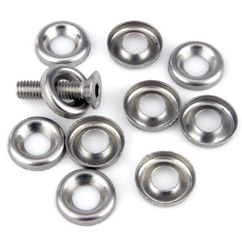 Raised Stainless Screwcups Pack of 10