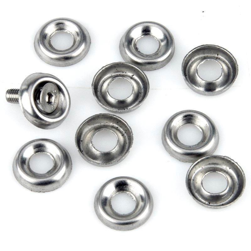 Raised Stainless Screwcups Pack of 10 - Image 3