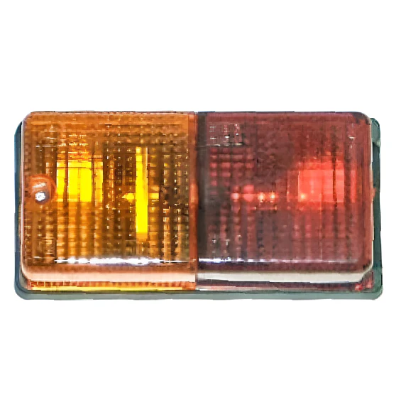 Rectangular Budget Rear Lights 168mm Pair