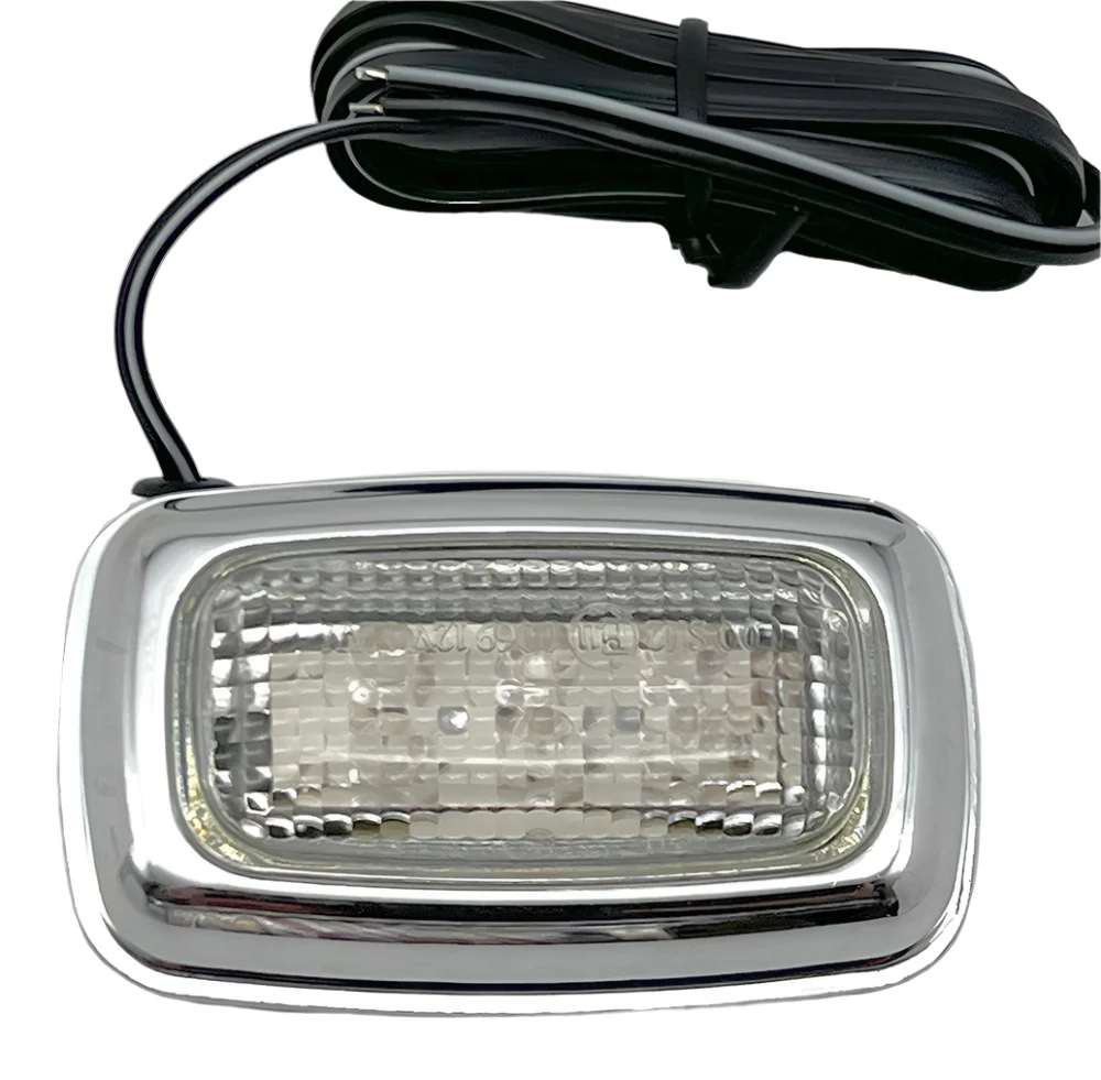Rectangular LED Side Repeaters With Chrome Surround 66mm